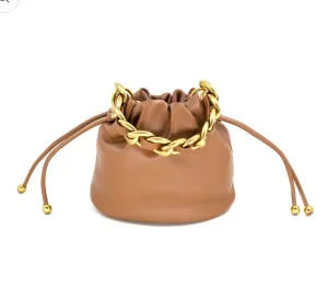 Lucy Chocolate Chain Small BC Bag Trendy shoulder accessory Stylish Design