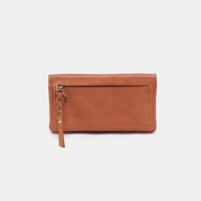 Lumen Continental Wallet in Washed Leather - Harvest Wheat Timeless Outfit High Fashion