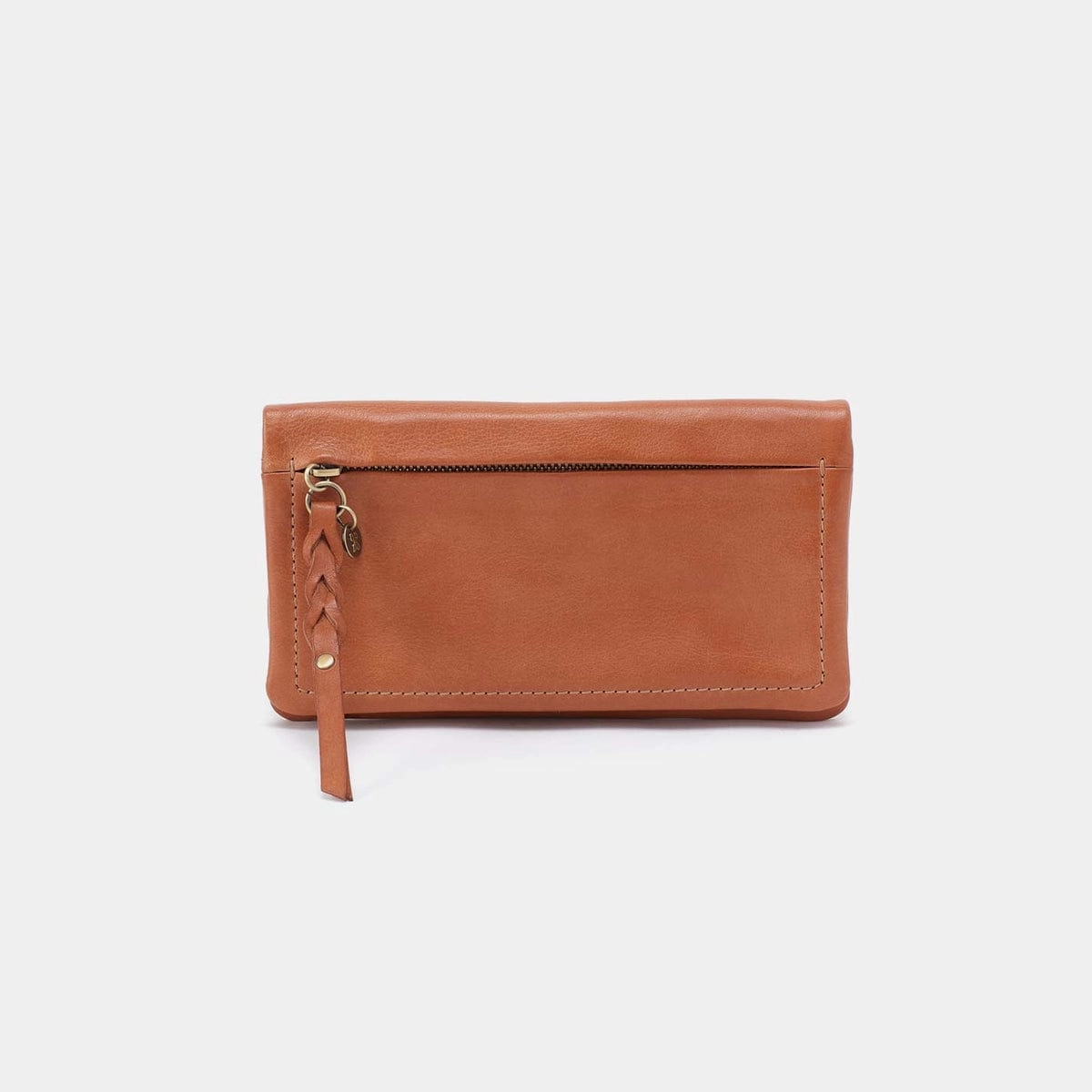 Lumen Continental Wallet in Washed Leather - Harvest Wheat Timeless Outfit High Fashion