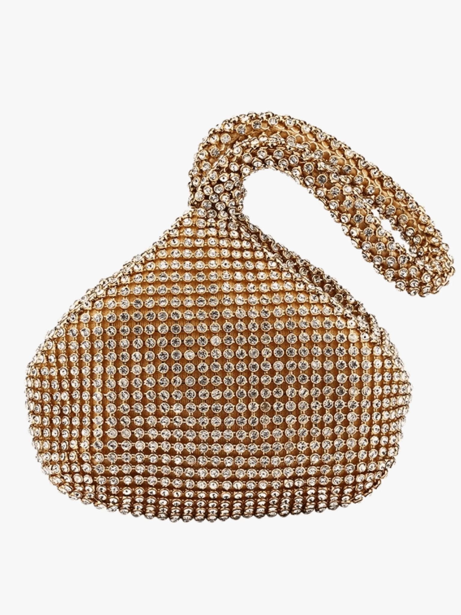 Luxe | Silver Crystal Mesh Knot Bag ?C Glamorous & Eye-Catching Compact Storage