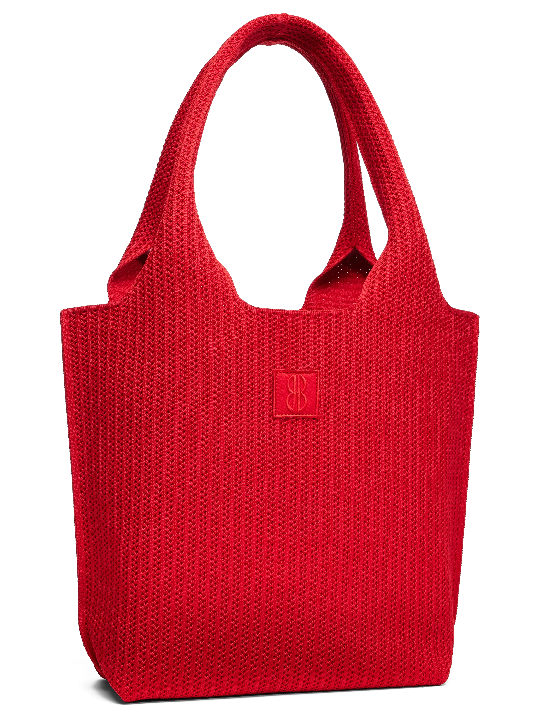 Medium - Red Stripe Tote With Pouch Fashion Accessory All Season
