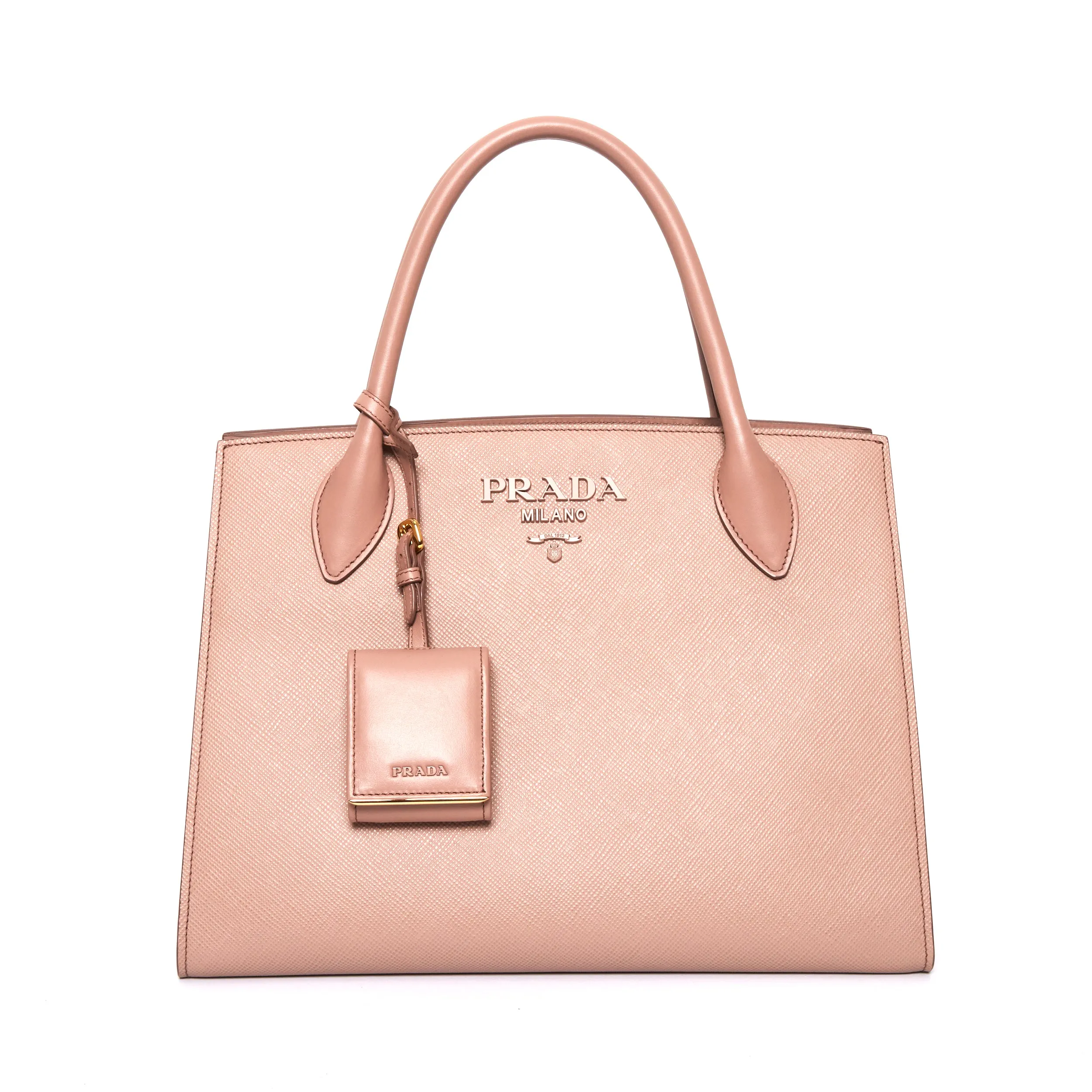 PRADA large monochromatic tote in blush pink Trendy Accent Elegant Finish