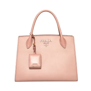 PRADA large monochromatic tote in blush pink Trendy Accent Elegant Finish