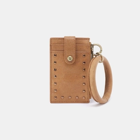 Ring Credit Card Wristlet in Buffed Leather - Whiskey Timeless Lifestyle