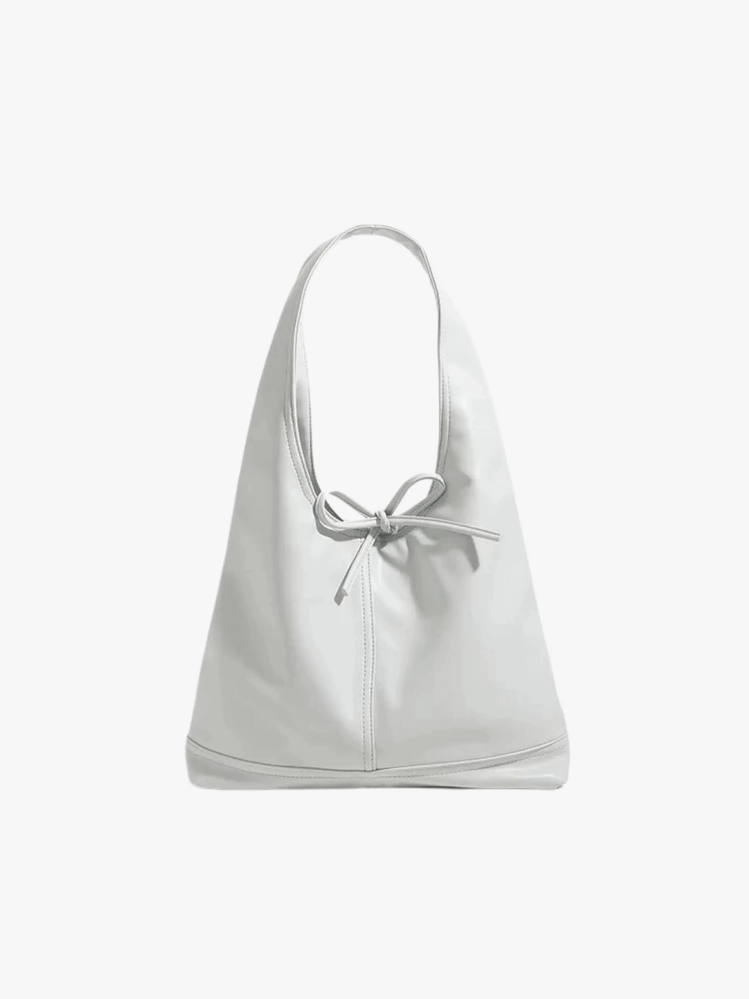 Zarevia | Luxe White Leather Knot Bag ?C Minimal & Elegant Utility Focus Outdoor Ready