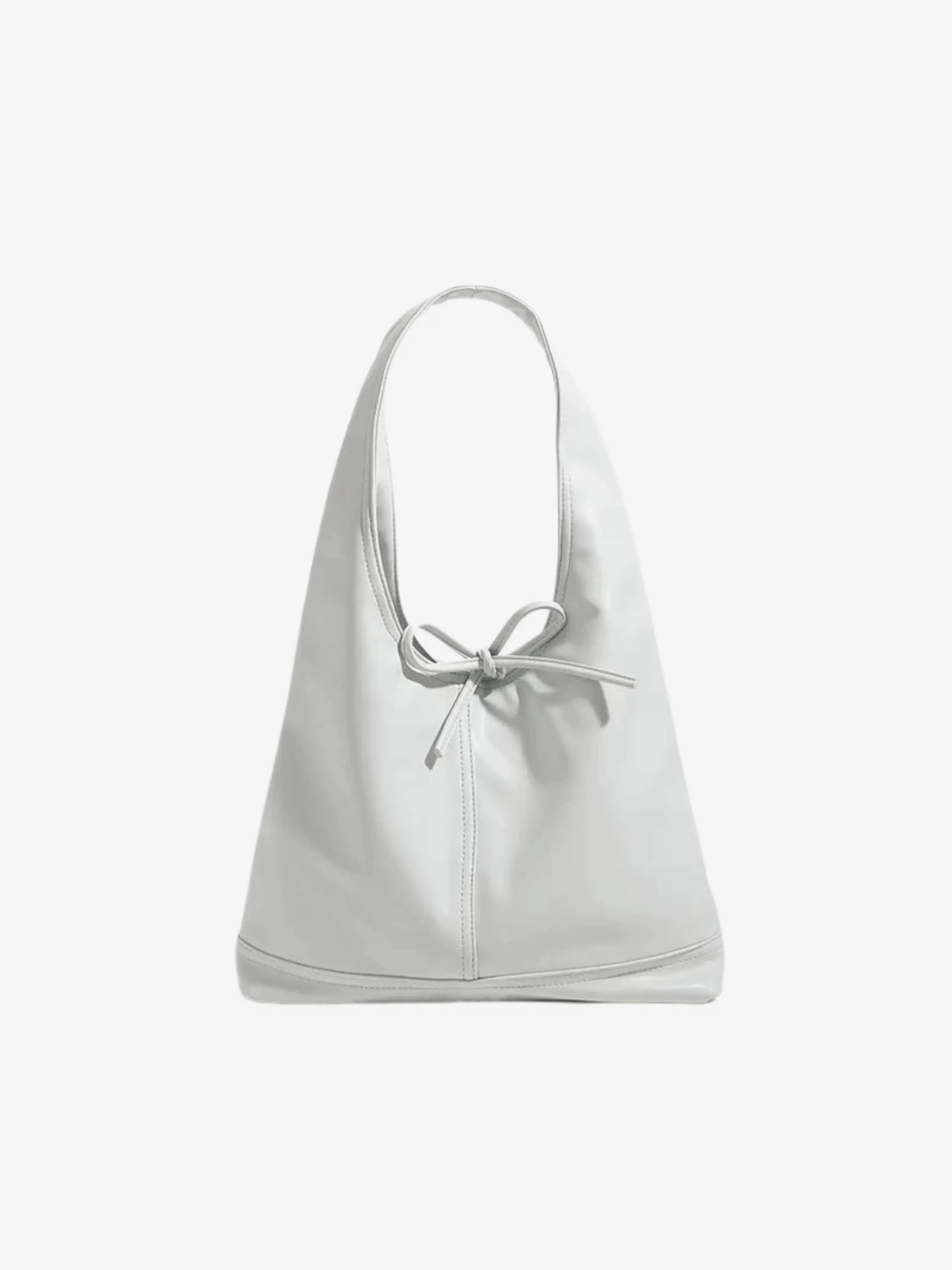 Zarevia | Luxe White Leather Knot Bag ?C Minimal & Elegant Stylish Companion Luxury Design
