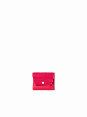 Quick Entry Compact Wallet in Horsehair and Leather