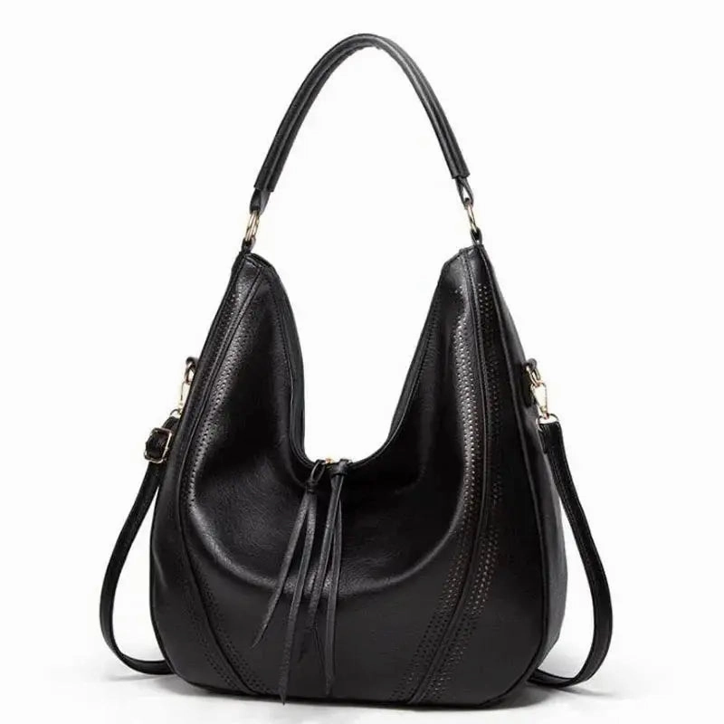 Durable feature Easy Organization Elowen | Vintage Vegan Leather Hobo Bag ?C Timeless Elegance & Everyday Functionality