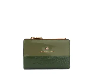 Madison - Green Vegan Leather Wallet Functional Elegance