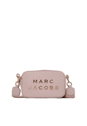 Versatile for daily use as well as travel Sleek Minimal Look Marc Jacobs The Flash Camera Bag Logo Metal Embossed In Peach Whip H107L01SP22