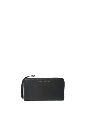 Professional Appeal Marc Jacobs Zip Around Wallet With Wristlet Strap In Black S104L01FA21
