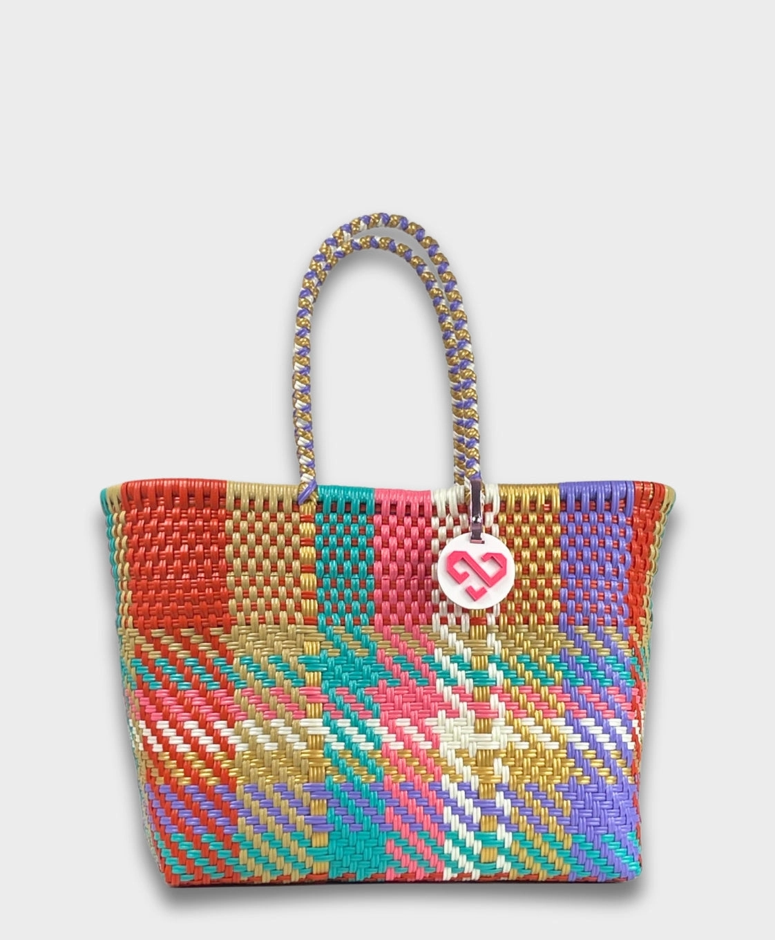 Maria Victoria | Arena Tote | Upcycled, Handwoven Professional Routine light texture