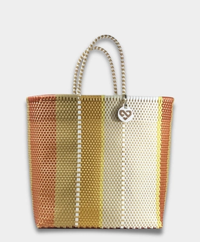Travel Needs Maria Victoria | Cappuccino Tote | Upcycled, Handwoven
