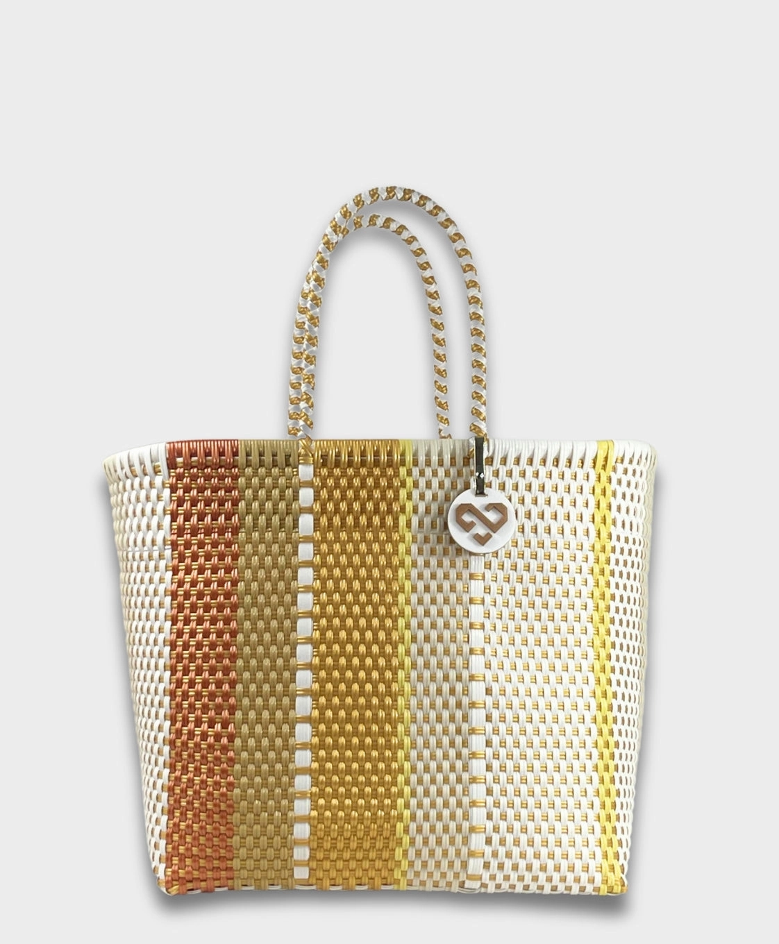 Maria Victoria | Cappuccino Tote | Upcycled, Handwoven Eco-Conscious Shopper