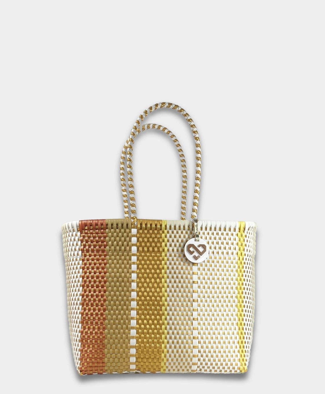 Maria Victoria | Cappuccino Tote | Upcycled, Handwoven Workday Gear Shopping Travel