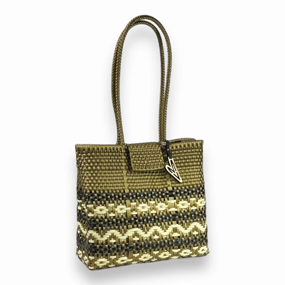 Commuter Style Maria Victoria | Eden TC | Upcycled, Handwoven, Shoulder Bag