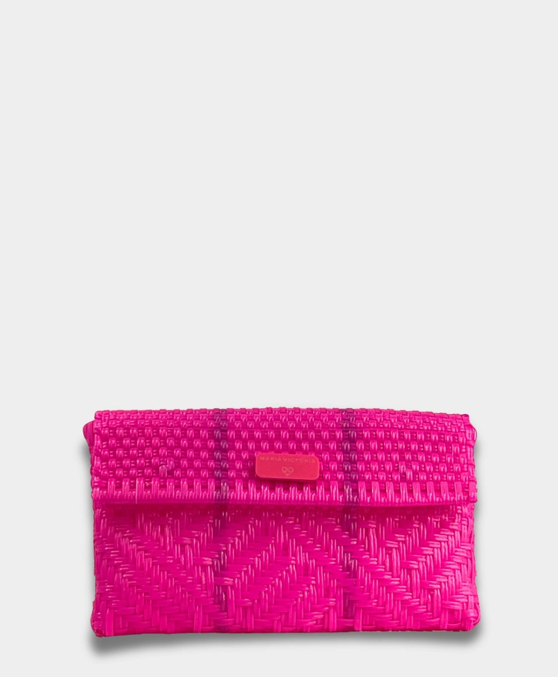 Fashion Accessory Sophisticated Design Maria Victoria | Glimmer Magenta DI | Upcycled, Handwoven, Clutch