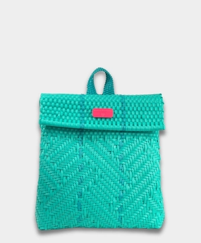 Contemporary Look Maria Victoria | Glimmer Mint BK | Upcycled, Handwoven, Backpack