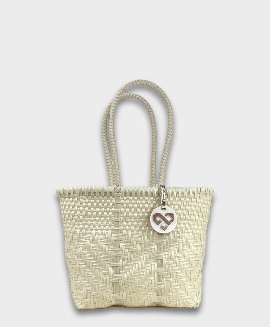 Canvas Material Functional Simplicity Maria Victoria | Glimmer Pearl Tote | Upcycled, Handwoven