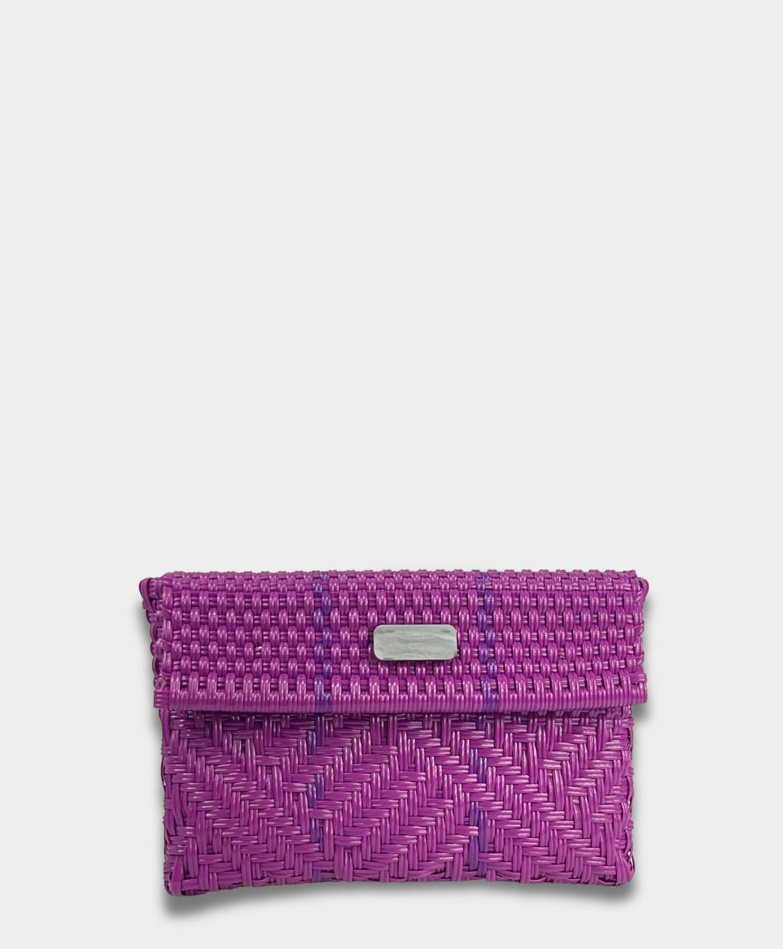 Recycled Material Trendy Look Maria Victoria | Glimmer Purple DI | Upcycled, Handwoven, Clutch