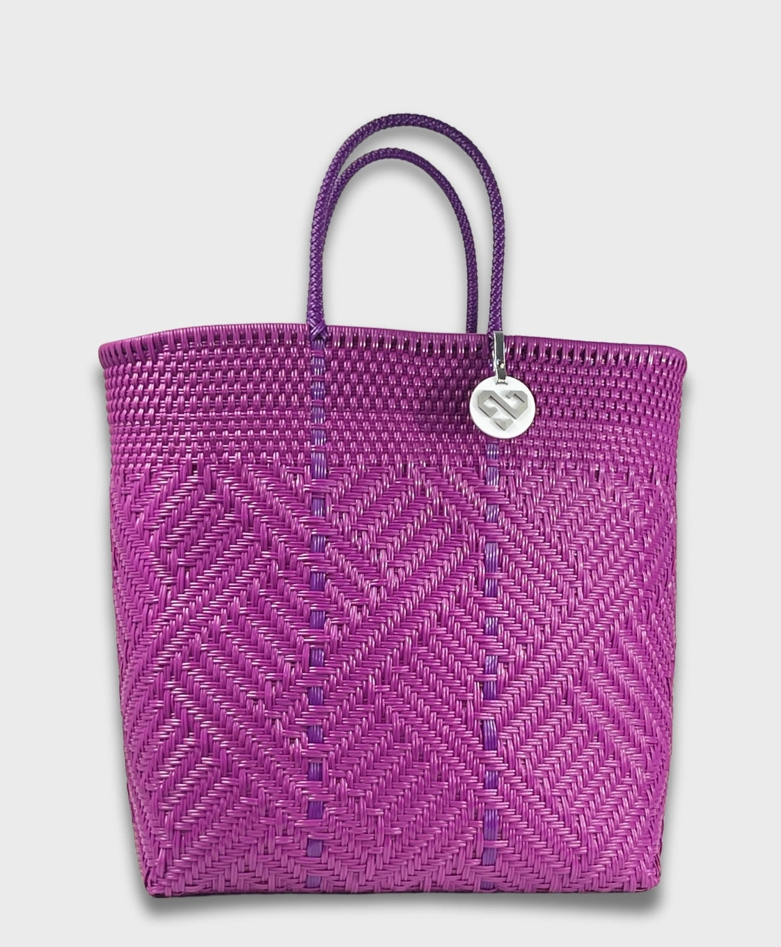 Maria Victoria | Glimmer Purple Tote | Upcycled, Handwoven Fashion Moment