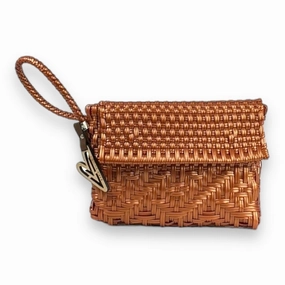 Luxury Fabric Maria Victoria | Glow MBR CA | Upcycled, Handwoven, Wristlet