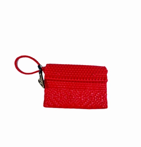 Maria Victoria | Red CA | Upcycled, Handwoven, Wristlet Dressy Detail