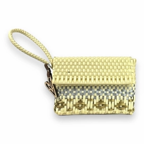 Minimal Edge Maria Victoria | Shine CA | Upcycled, Handwoven, Wristlet