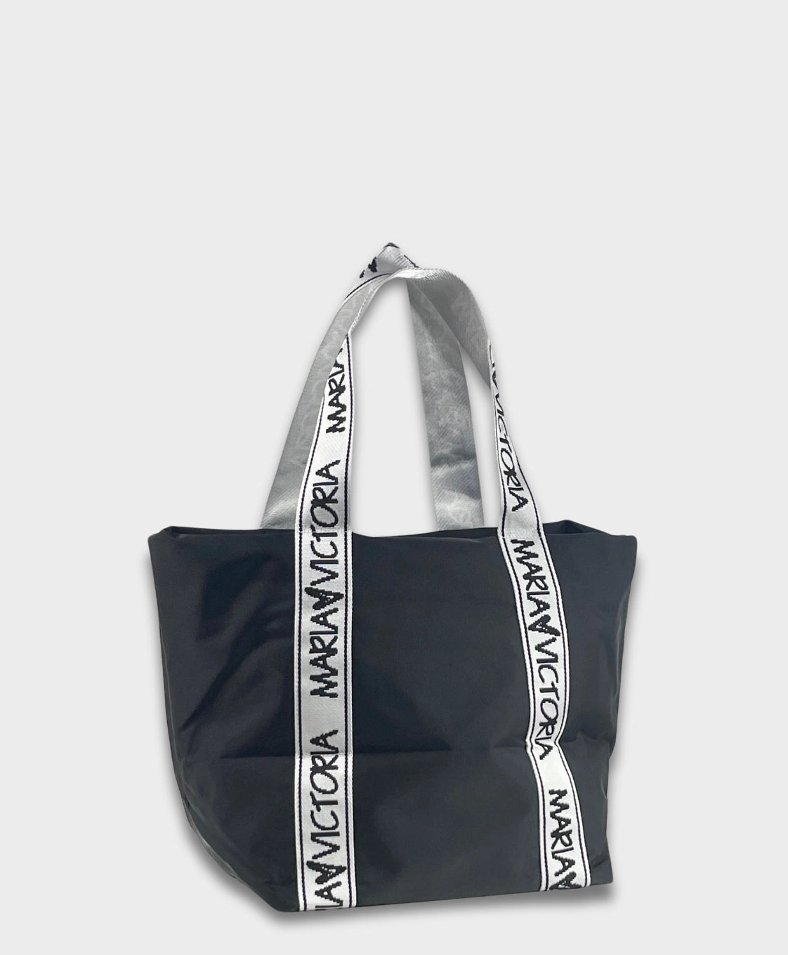 Maria Victoria | Uptown Carry All | Upcycled, Handwoven, Tote Black Strong Handle Trendy Outfit