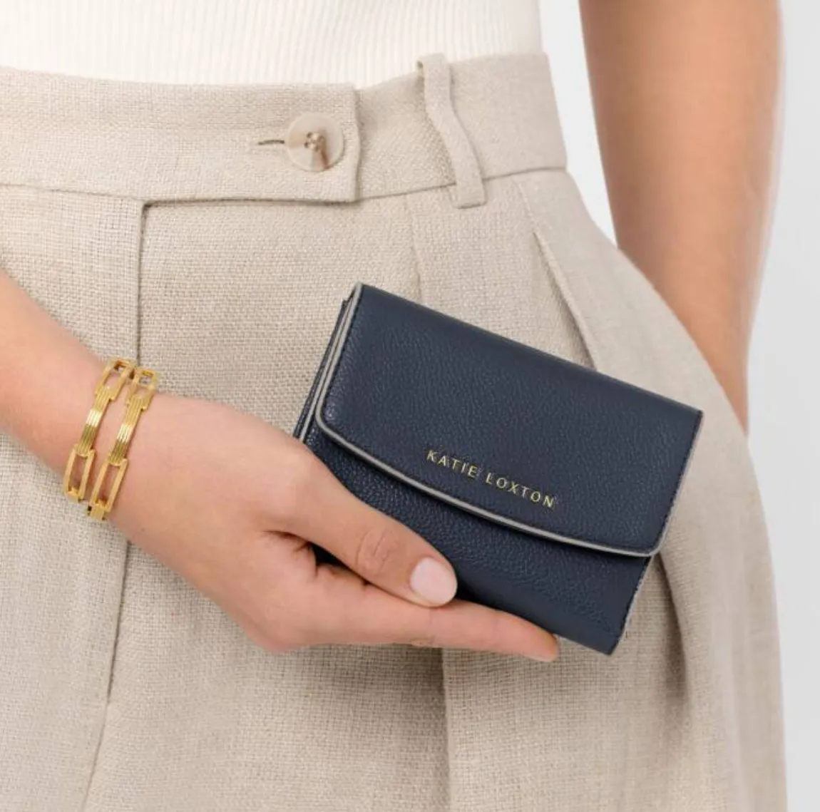 Marni Slate Blue Wallet by Katie Loxton Minimal Journey Everyday Necessity