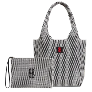 Chic Lifestyle medium - Black Diamond Tote With Pouch