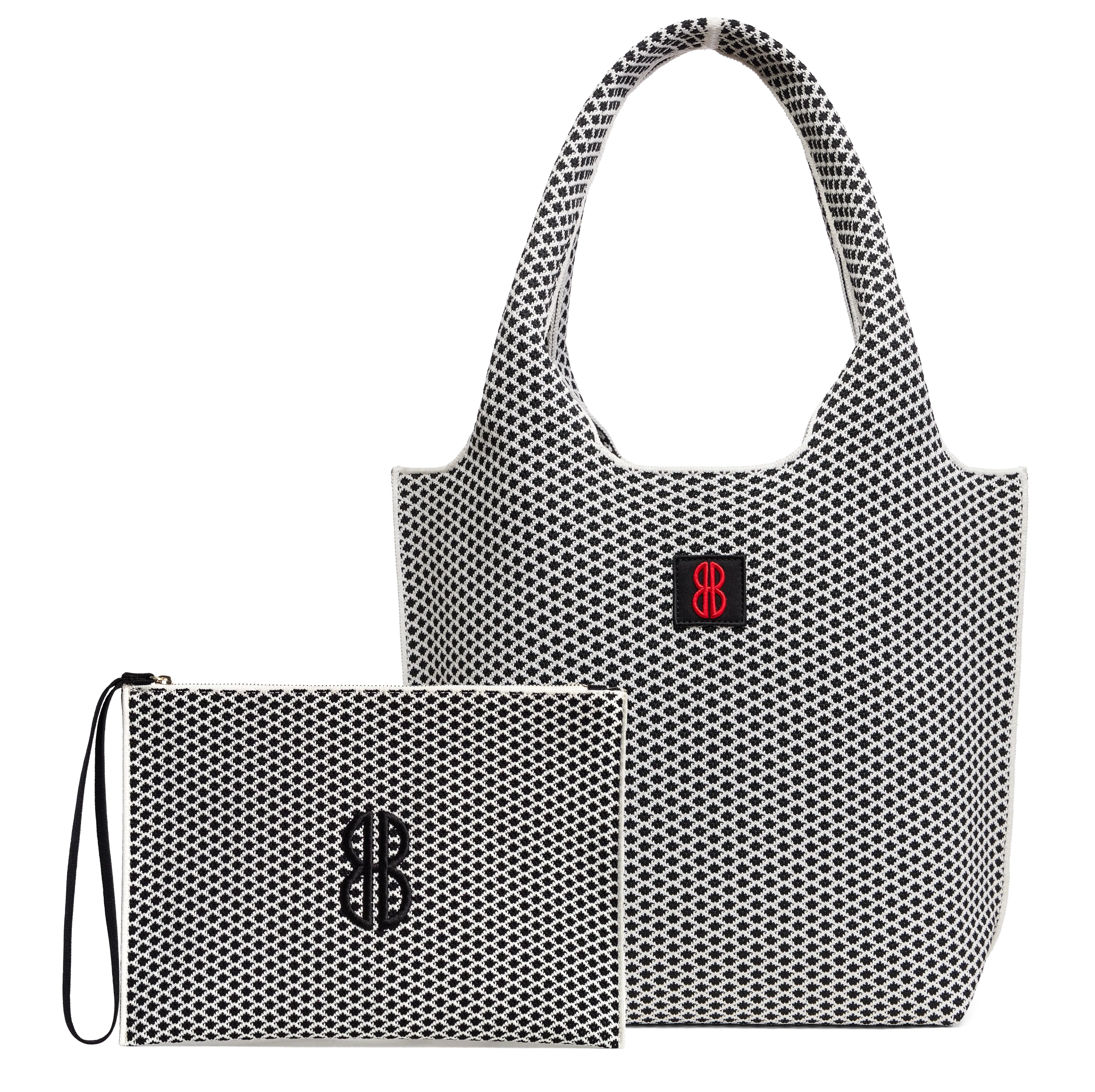 Chic Lifestyle medium - Black Diamond Tote With Pouch