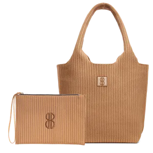 medium - Buckthorn Stripe Tote With Pouch Carry Convenience Work Activity