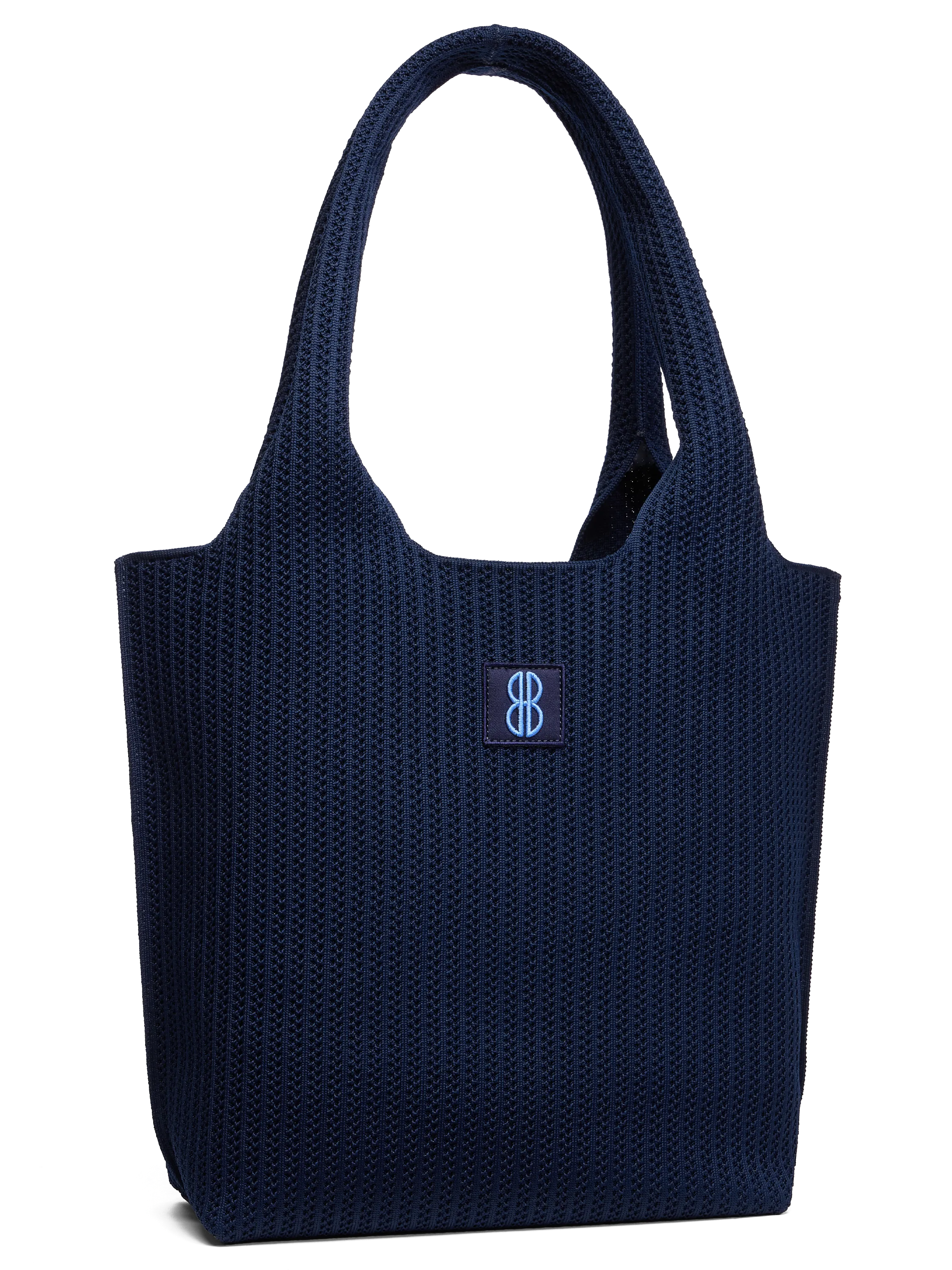 Outdoor Daily Work Day Medium - Navy Stripe Tote With Pouch