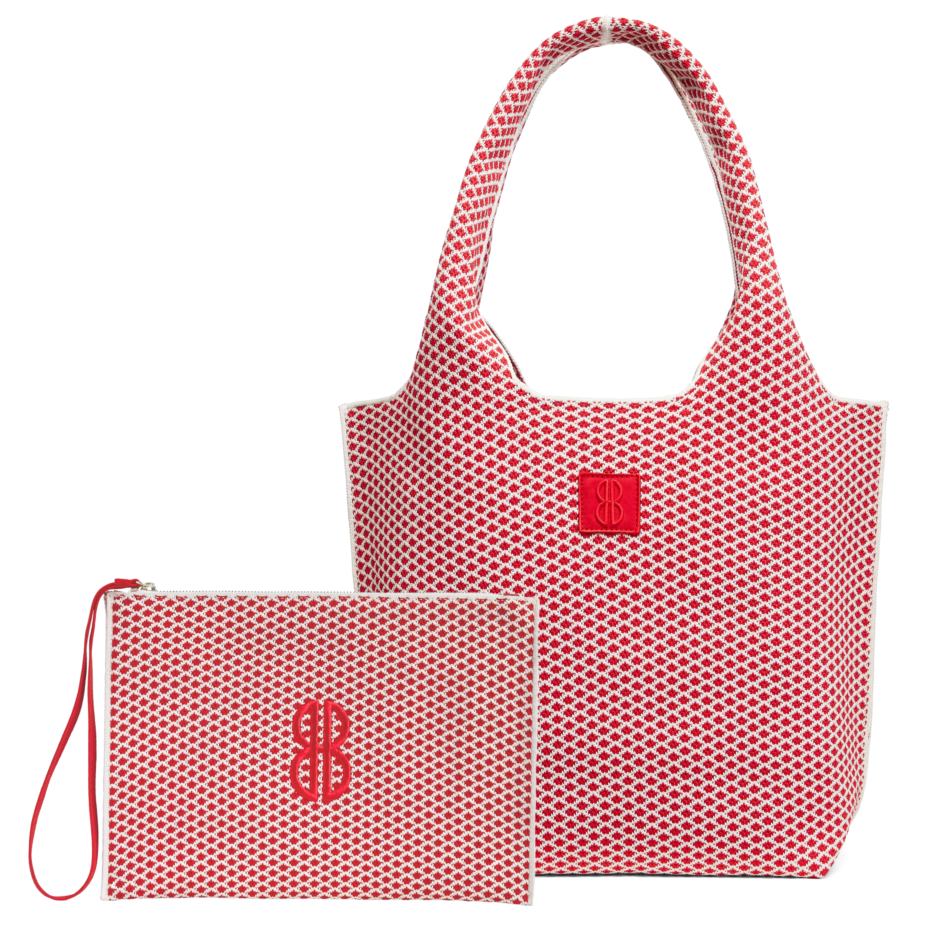 medium - Red Diamond Tote With Pouch Gym Visit