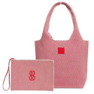 medium - Red Diamond Tote With Pouch Gym Visit