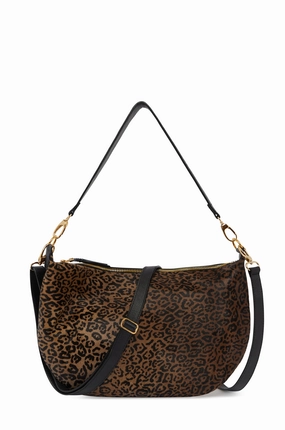 Fashion Practicality Melissa Bag Leopard Cowhide Leather Large