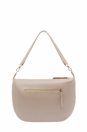 Versatile Use Melissa Bag Nude Soft Leather Large