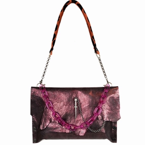 Metallic Rose Leather "Cindy" Crossbody bag Smart Travel