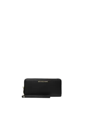 Smart feature Urban Travel Michael Kors Jet Set Travel Continental Large Wallet 35T7GTVE7L In Black