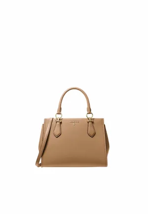 Urban Comfort Michael Kors Marilyn Medium Satchel Bag Saffiano Leather In Luggage 35F5G6AS2L