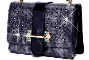Midnight Elegance Chain Bag Handcrafted Quality Winter Look