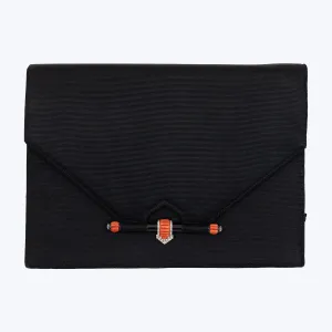 Sleek Appearance Minaudi??re clutch with Red Stone Diamond and Black Enamel