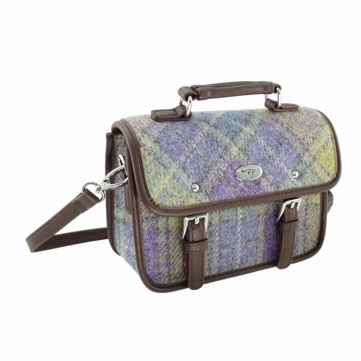 Multi Slot Mini Satchel 'Bervie' with Harris Tweed?