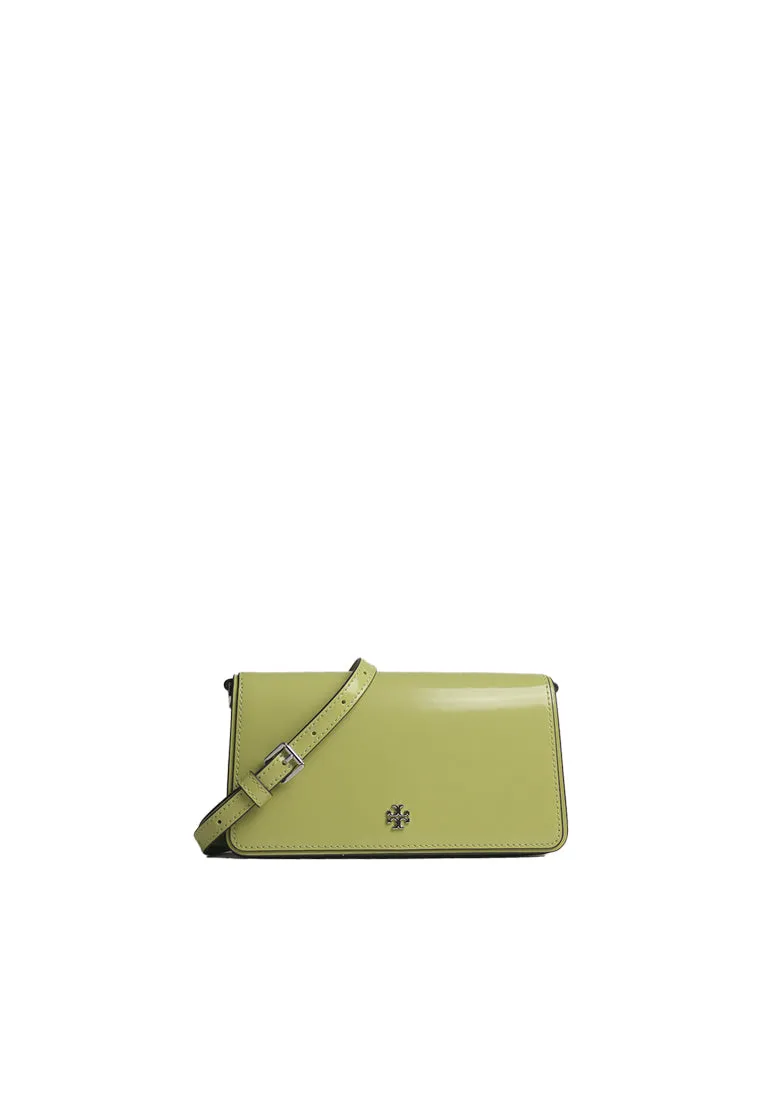 Compact Day Accessory Fashion Commuter Gear Tory Burch Emerson Patent Mini Crossbody Bag In Candy Lime 157730