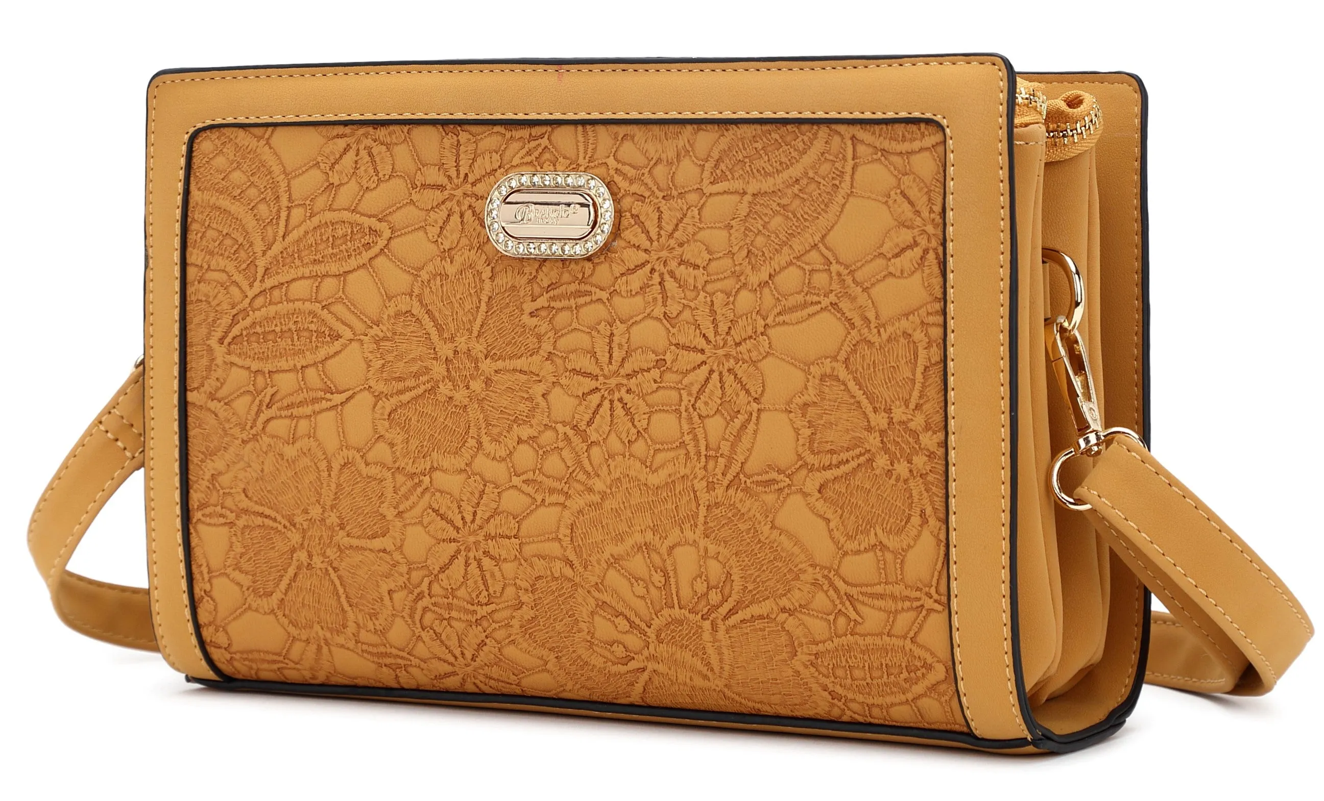 Blossoming Love Floral Crossbody Bag Modern Craftsmanship Organic Cotton