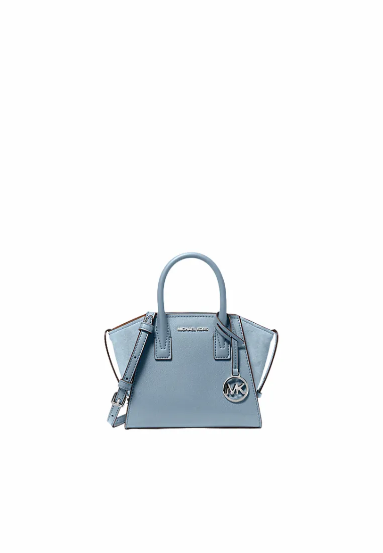 Michael Kors Avril Extra Small Top Handle In Pale Blue 35F4S4VC0L A crossbody bag that delivers both style and function Adjustable straps for a customizable and comfortable fit
