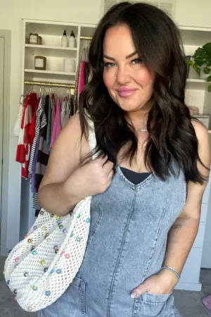 Beaded Breeze Market Tote Trendy Look