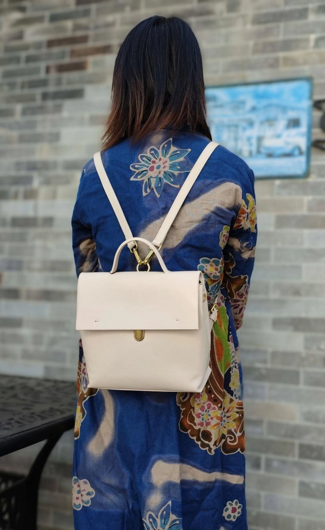 Trendy Travel Versatile Leather Backpack Women, Shoulder Bag 3 in 1, Convertible Backpack, Handcrafted Shoulder Bag, College Crossbody, Leather Rucksack