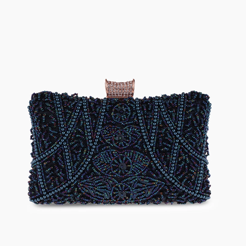Beaded Clutch ?C Vintage Crystal Evening Bag Modern Adventure